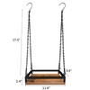 Plant Hanger Indoor, 2 Pack 11.8" Wooden Hanging Plant Holder
