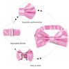 Alizeal Mens Solid Pre-tied Party Adjustable Bow Tie, Cummerbund and