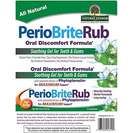 Natures Answer Periorub Topical Rub, 0.5 oz ( Pack of 3 ) | Dentist Formulated Soothing Gel for Teeth and Gums