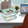 Acrimet Facility 3 Tier Letter Tray Side Load Plastic Desktop