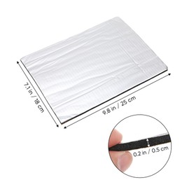 Cabilock 20Pcs Sound Deadening Insulation Mat for Cars Compact Van Heat Resistance Noise Dampening and Vibration Control Thick for Engine Trunk and Roof