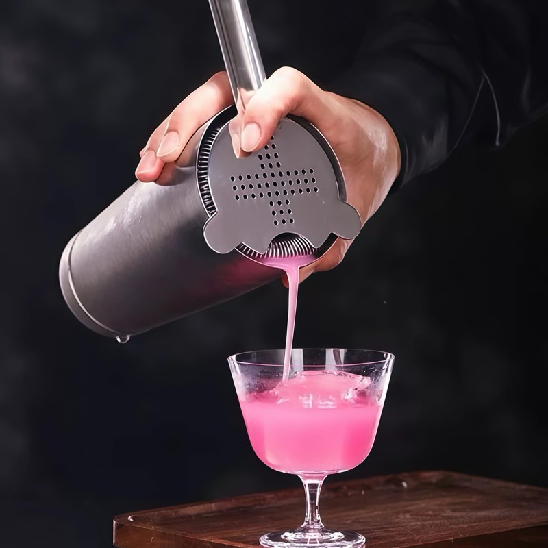 Zhenghebuy Cocktail Strainer,Ice Filters for Drinks,Cocktail Filter,Handle Bar Strainers,Practical and