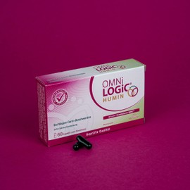 OMNi LOGiC HUMIN, 60 Capsules, Humic Acids WH67, For Gastrointestinal Disorders, Vegan, Gluten Free, Lactose Free