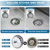 ZM Stainless Steel Kitchen Sink Strainer with Drain Assembly