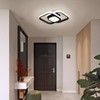 JDONG LED Ceiling Light 24 W Black Ceiling Light 4000