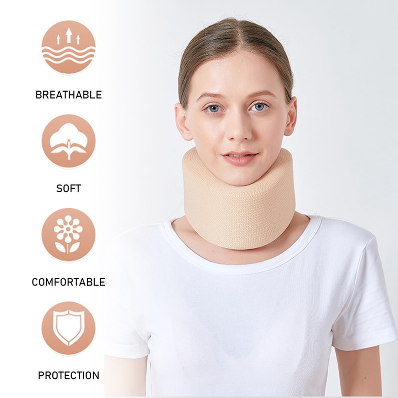 KRYMSON 1 Piece Neck Brace, Neck Support Collar, Cervical Spine