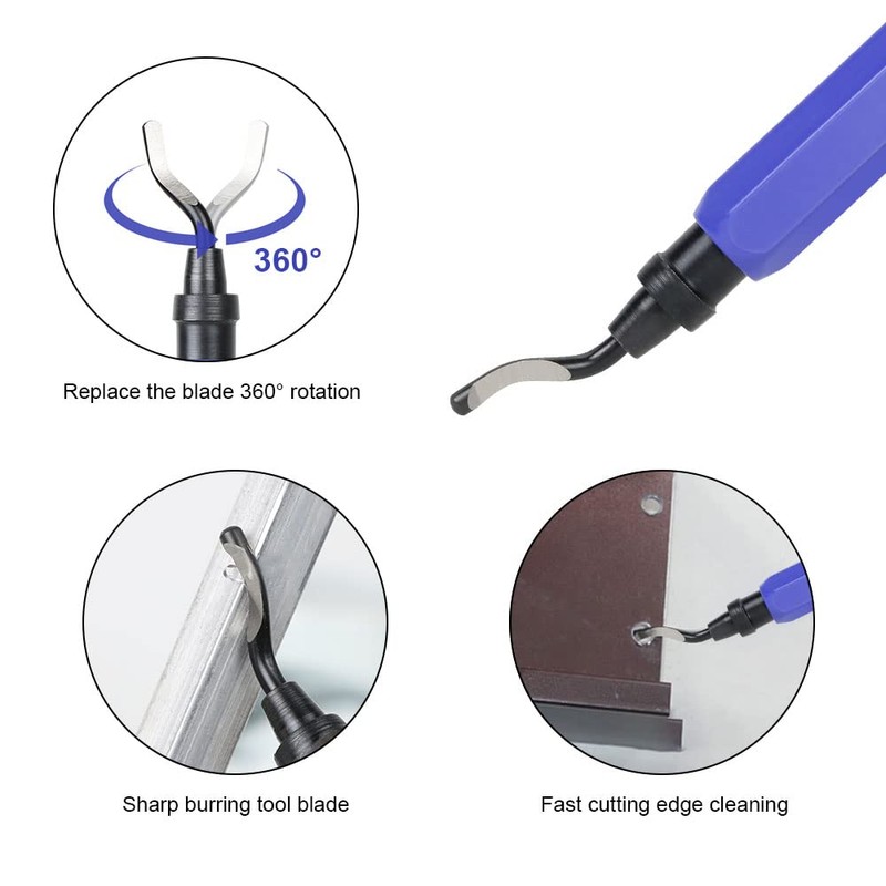 flintronic Universal deburring tool, metal handle, hand deburring tool with