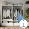 Closet Rod Support, 20Pcs Hollow Zinc Alloy Adjustable Oval Wardrobe
