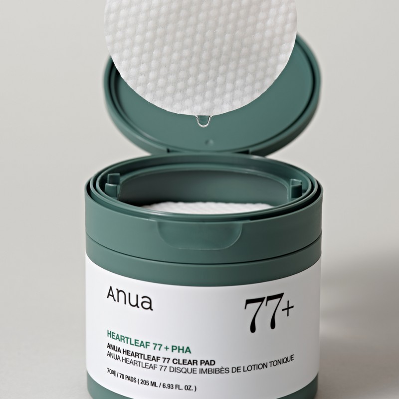 Anua Houttuynia cordata 77 clear pads, 70 sheets, soothing hypoallergenic