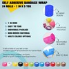 24 Pack Self Adhesive Bandage Wrap, 1 in x 5