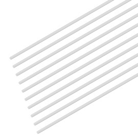 M METERXITY 10-Pack Round Aluminum Rod, 1.5mm (1/16") Dia 100mm (4") Length 6061 Aluminum Round Rod Solid Lathe Bar Stock Metal Sticks for DIY Crafts Making/Industrial/Construction/Model