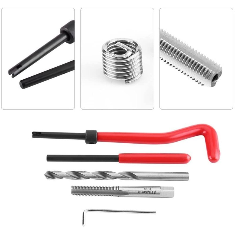 CENPEK 15pcs M12 x 1.25 Thread Repair Kit, Car Helical