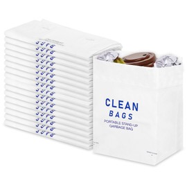 Disposable Cars Trash Bags Standable 120 Pack Car Garbage Bag Self Adhesive travel trash bag for Cars Kitchens Bedrooms Offices Travel and Camping Open Top Cleaning Bags (10.1 * 2.3 * 7.6 in) (120)