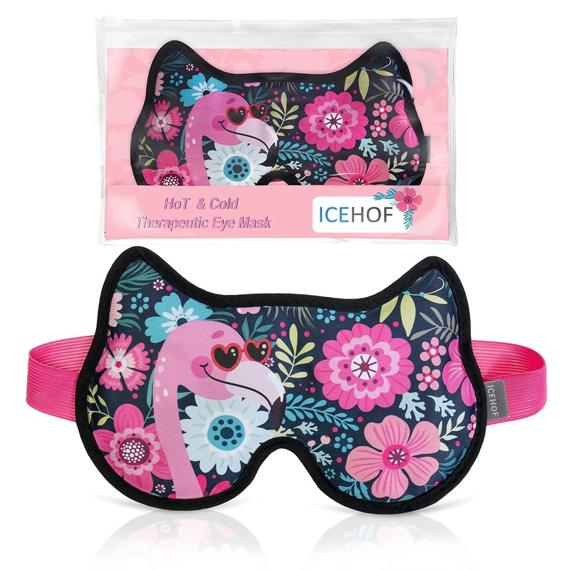 ICEHOF Eye Mask Cooling Pads Eyes – Comfortable Surface, with
