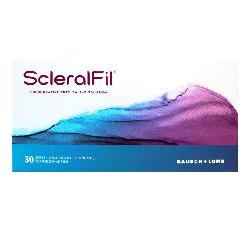 ScleralFil Preservative Free Saline Solution, 0.34 Fl Oz Vials, 30