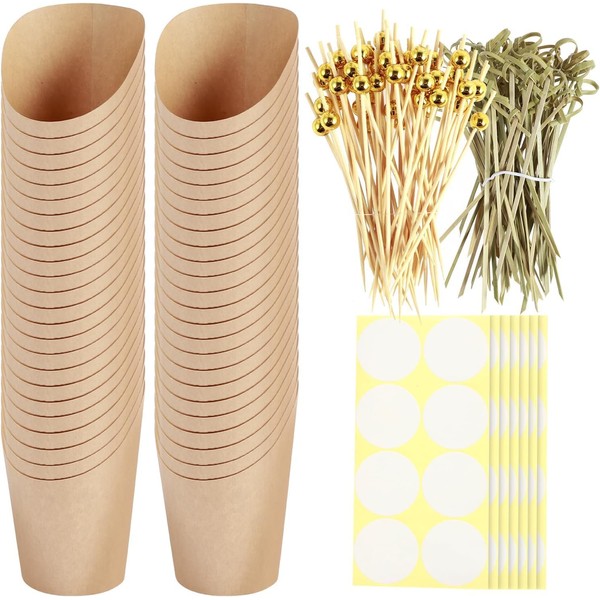 50 Disposable Labels + 50 Cocktail Picks + 50 Charcuterie