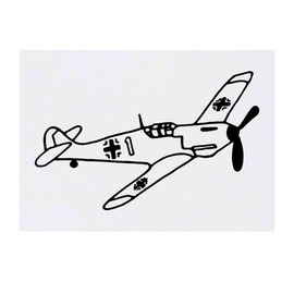 'War Plane' Temporary Tattoo - Water Resistant, Skin-Safe, Non-Toxic Transfer (TO00026459)