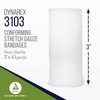 Dynarex 3103 Non Sterile Stretch Gauze Bandage Roll, 3" x