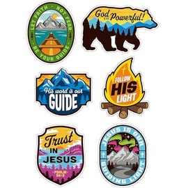 16" – 25" Great North VBS Cardstock Wall Cutouts Set - 6 Pieces, Vacation Bible School Supplies
