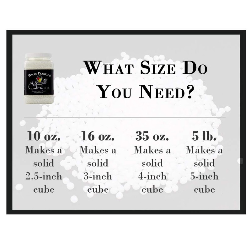 Polly Plastics Moldable Plastic Pellets. 22 oz. EZ Grip Jar.