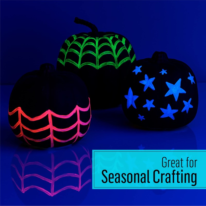 FolkArt Neon Blacklight Acrylic Paint, 2 oz., Red