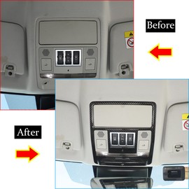 ABS Car Roof Reading Light Frame Cover Trim 1Pst For Discovery 5 L462/Discovery Sport/Range Rover Evoque/ ​ XFL 2017-2022 Car Accessories (Carbon Fiber)