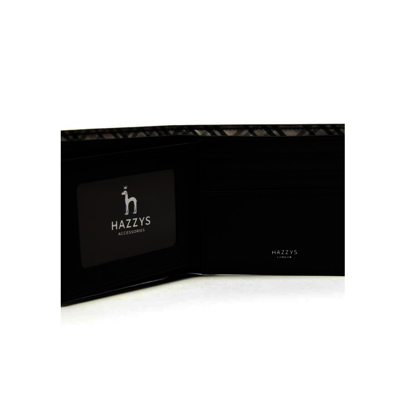 Hazzys (대구신세계)HAZZYS ACC CHESTER 블랙 체크배색 소가죽 반지갑 HJWA5E281BK (Daegu