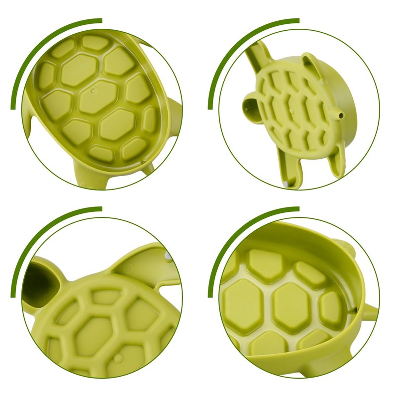 Luckious PP Plastic Cute Turtle Soap Dish - Adorable Bathroom