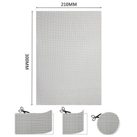 Stainless Steel Mesh Flat Weave Wire Mesh, Set of 3, 11.8 x 8.3 inches (30 x 21 cm), 20 Mesh, 0.04 inch (1 mm), Wire Diameter 0.02 inch (0.4 mm), A4 Size, Industrial Wire Mesh, Filtration Net, High Hardness, Ventilation, High Temperature, Rustproof, Gard