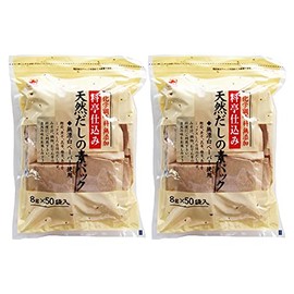 Kaneshichi Natural Soup Stock Packs, 0.3 oz (8 g) x 50 Bags (14.1 oz (400 g), 2 Bag Set