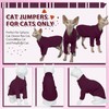 Hjyokuso Hairless Cat Sweater，Sphynx Cat Clothes，Kitten Clothes，Breathable Sweaters Cats, Kitten