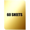 BigOtters 60 Sheets Metallic Gold Cardstock, 8.5 x 11 Inches/