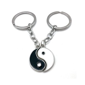 ZAHSY Matching Keychains for Couples Gifts for Boyfriend and Girlfriend Yin Yang Keychain Couple Gifts for Husband and Wife Birthday Anniversary Christmas Gift for Friends