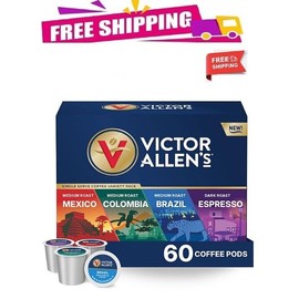 Victor Allen's Signature Medium-Dark Roast Coffee Pods, Variety Pack, 60 ct.