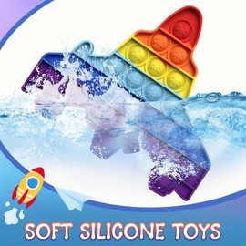 Pop It Fidget Toy, Push It and Pop Bubble Fidget Toy, Bubble Stress Relief Toy, Pop It Bubble Sensory Fidget Toy, Children's Birthday Party Favours