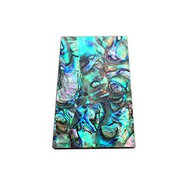 Thickness 1.5mm(0.059") 100% Solid Nature Paua Abalone Flat Knife Handle Shell Blank Scales Inlay Material Slab - 3 (33mm x 58mm x 1.5mm)