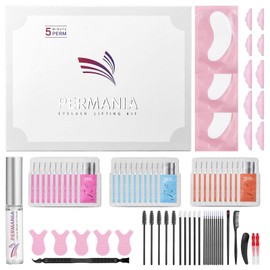 PERMANIA Lash Lift Kit for Eyelash Lift and Brow Lamination - Professional Short-Term Curling and Beads with Natural Results