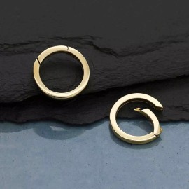 Unbranded Round Bronze Removable Charm Holder 13mm