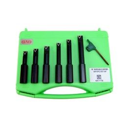 Shars 90 Degree Indexable Boring Bar Set 5/8" Shank, 6 PCS STFCR 404-7176 S]