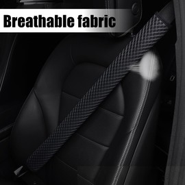 BESULEN - Funda extra larga para cinturón de seguridad de coche, 2 piezas, almohadilla de cojín suave para cinturón de seguridad para el hombro, cómodo interior de automóvil, accesorios protectores de