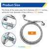 PLUMBINGMASTER 4FT Washing Machine Hoses,Burst Proof Water Supply Line with