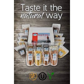 Harmony House Backpacking Soup and Chili Kit (Unseasoned) – 18 Count Variety Pack, Resealable Zip Pouches, For Cooking, Camping, Emergency Supply and More