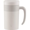 Zojirushi SE-KAE48WZ Stainless Tea Tumbler with Handle, 16-Ounce, Off White