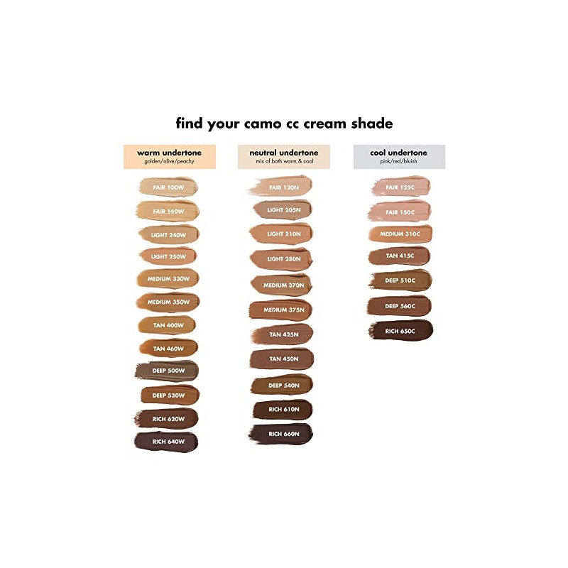 e.l.f. Camo CC Cream, Color Correcting Full Coverage Foundation with