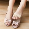 Open Five-Toes Socks Forefoot Pads, Women Anti-Slip Breathable Sweat-Absorbent Peep