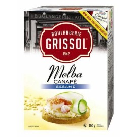 Grissol Melba 4 X Boulangerie Grissol Melba Canape Sesame Crackers 150g Each; Free Shipping
