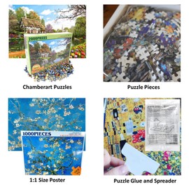 CHAMBERART 1000 Piece Premium Jigsaw Puzzle Starry Night A-1074