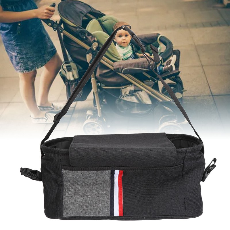 Hanging Stroller Waterproof Bag Storage Multi Functional Baby Carriage Organizer
