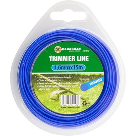 6 Pack Garden Trimmer Line - 15m x 2mm Heavy Duty Grass Strimmer Line Nylon Round String Electric | For Grass Cutting, Weed Trimming & Garden Maintenance | Suitable for All String Trimmer Models