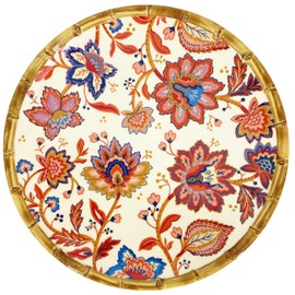 Les Jardins de la Comtesse - Flat Plate Melamine with Flowers Diameter 28 cm - Jaipur Collection